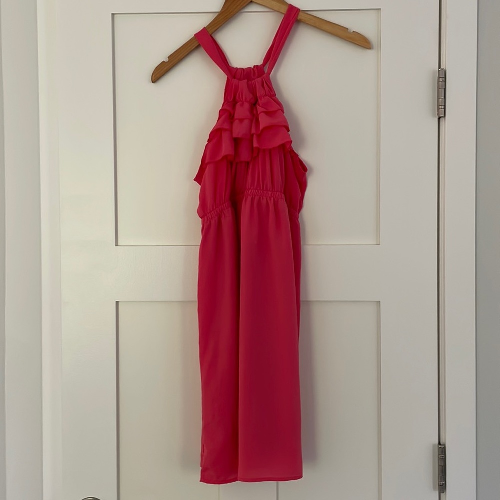 Lush coral dress